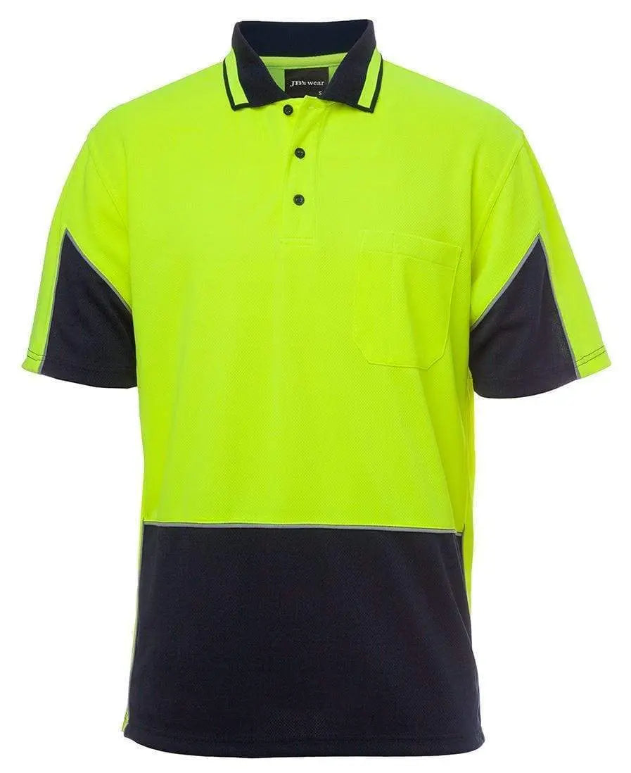 JB'S Hi-Vis Short Sleeve Gap Polo 6HVGS Metro Workwear.